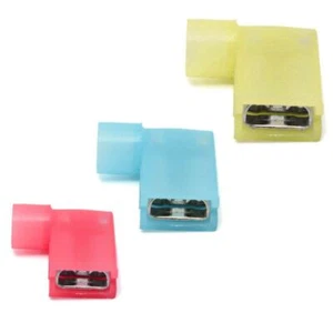 20/50PCS Rosso/Blu/Giallo 1/4'' 6,35mm 90° Bandiera Destra Lucar Vanga Femmina AA - Foto 1 di 2