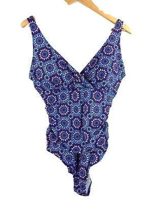 Boden Colorido Traje De Baño Una Pieza Acanalado Geométrico Playa Retro Talla 12 Foto 1 de 4