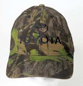 Toyota Camouflage Hat Adjustable Baseball Cap Green Embroidered - Picture 1 of 14