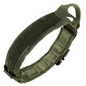 LIVABIT Heavy Duty Nylon Tactical Pet Dog Training Collar Handle Large OD Green - Picture 1 of 1