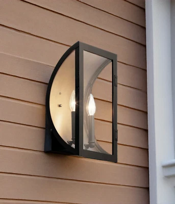 Aplique de pared exterior Kichler 49287OZ - Narelle 2 luces 15" de alto - bronce antiguo Foto 1 de 3