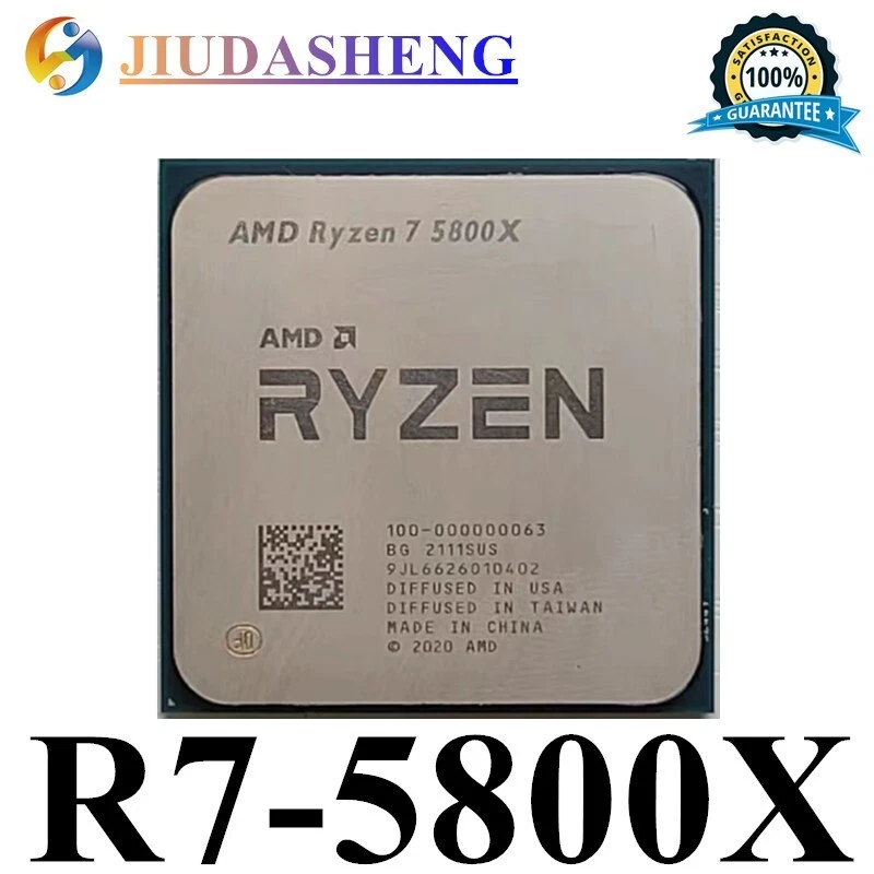 AMD Ryzen 7 5800X 3.8-4.7GHz 8Core 16Thr Socket AM4 105W R7-5800X  CPU Processor - Image 1 of 1