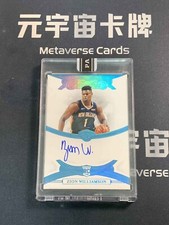2019-20 Panini Flawless RC Zion Williamson Platinum Auto 1/1 Black Box National