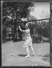 Marjorie Cox Crawford Serving During A Tennis Game, Nsw, 1930, 1 Old Photo