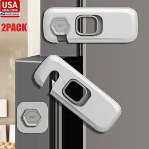 2PCS Child Proof Refrigerator Lock Child Safety Locks for Doors Fridge Cabinet - Picture 1 of 18