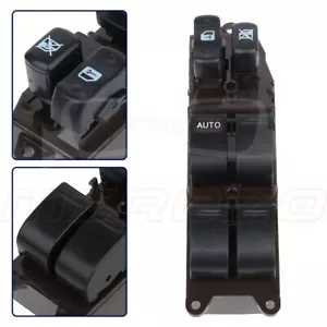 Window Switch For 1998-2001 Toyota Land Cruiser Front Left Driver Side Black - Picture 1 of 9