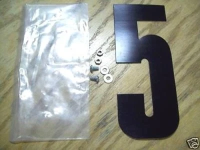 CHEST PROTECTOR NUMBER FIVE BLACK 8" NOS 1 QUANTITY ACCESSORY FREE SHIPPING - Image 1 of 2