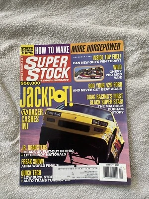 BACK ISSUE SUPER STOCK & DRAG ILLUSTRATED DECEMBER 1995, MALCOM DURHAM, BLANE J - Imagem 1 de 4