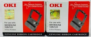 Oki 09002315 Original Ribbon for Oki Microline ML520/ML521 (x 2 pcs) - Picture 1 of 1