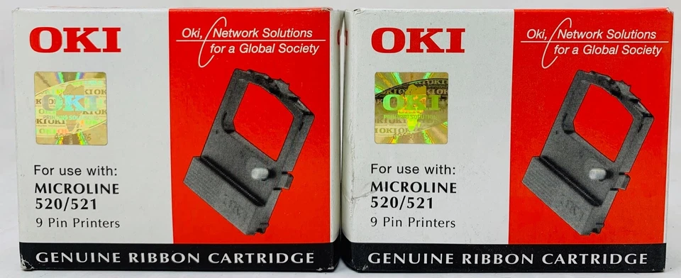 Oki 09002315 Original Ribbon for Oki Microline ML520/ML521 (x 2 pcs) - Image 1 of 1