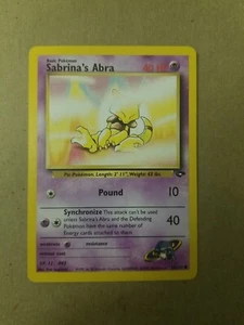 SABRINA'S ABRA 93/132 - Desafío de gimnasio - Tarjeta de Pokémon WOTC DE COLECCIÓN - Casi nuevo - Imagen 1 de 2