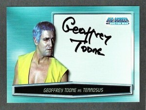 2003 Strictly Ink Doctor Who Big Screen Geoffrey Toone Autograph