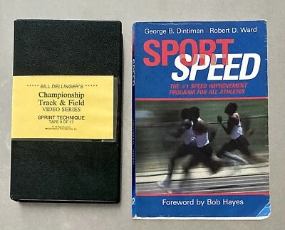 Lot of 2: Bill Dellinger’s Sprint Technique (VHS)/ Sport Speed (Trade Paperback) - Image 1 of 4