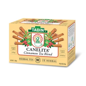 Mezcla de té de canela Tadin. Rico en vitamina C y antioxidantes. 24 bolsas de té. 1,52 oz - Imagen 1 de 5