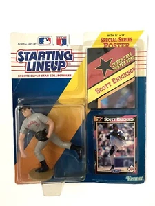 Scott Erickson 1991 Startaufstellung Sammelfigur Karte & Poster Zwillinge - Bild 1 von 6