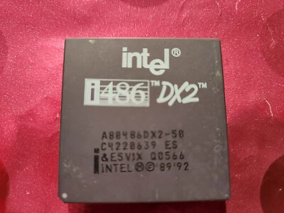 Vintage Intel i486 A80486DX2-50 Eng Sample ES Q0566 CPU/Processor/IC Gold Pins - Image 1 of 4