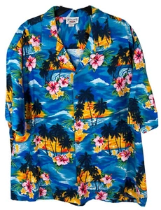 Camisa Pacific Legend Apparel Hawaiian Camp Aloha para Hombres Talla 3XL Impresionante Escena de Playa - Imagen 1 de 7