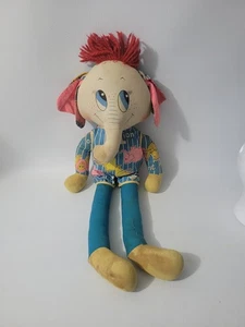 Vintage super selten Knickerbocker Tiere der Unterscheidung 27 Zoll Zoo Elefant Plüschtier - Bild 1 von 10