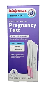 Walgreens ~One Step Analog Pregnancy Test ~Fast Results ~3 Tests ~Exp. 5/26 - Picture 1 of 3