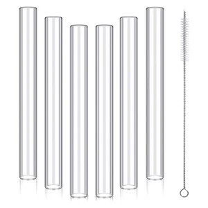 6 Tubos Vidrio Borosilicato Transparente 4 Pulgadas, 12 mm Diámetro Exterio7549 - Foto 1 di 6