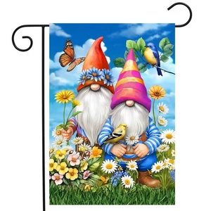 Briarwood Lane Gnomes in the Garden Garden Flag - Picture 1 of 4