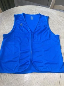 Chaleco de Empleado Walmart Para Hombres MEDIANO Azul Cremallera Completa Sin Mangas Uniforme Asociado - Imagen 1 de 6