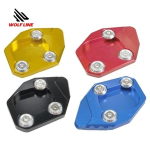 WOLFLINE Side Stand Kickstand Support Plate Pads For Honda CBR 600 RR 2008-2015 - Picture 1 of 18