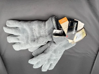 Luvas masculinas Columbia Squall Peak grandes cinza grafite omni-bloco Thinsulate novas com etiquetas - Imagem 1 de 4