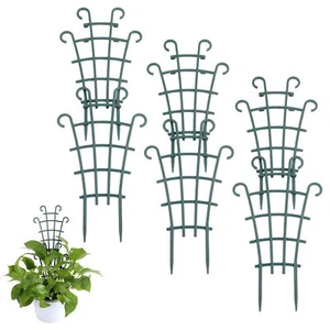 6pcs Garden Plant Climbing Trellis Vegetables Flowers Support For Mini Plant Pot - Picture 1 of 9