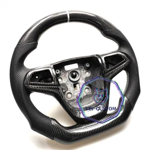 REAL CARBON FIBER steering wheel for CHEVY SS SV6VF2/Holden VF HSV WHITE STRIPE - Picture 1 of 5