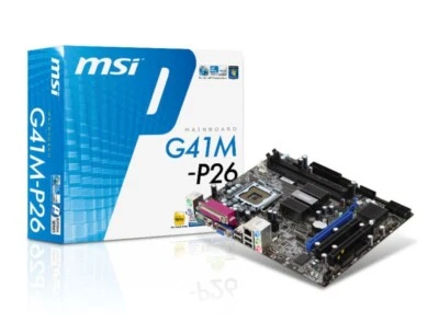 MSI G41M-P26, LGA775 Socket, Intel Motherboard mATX DDR3 LAN Parallel port - Image 1 of 4