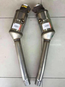 Pair Catalytic Converters for Jaguar XJ 5.0L 2010-12 C2D16653 C2D16652 C2D27515 - Picture 1 of 3