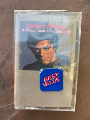 Johnny Mathis - Cassette Tape  - BRAND NEW SEALED - 16 MOST REQUESTED SONGS - Image 1 of 3