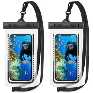 4x Waterproof Phone Pouch Dry Bag Portable Lanyard for iPhone 13/12/11/XS Max/XR - Picture 1 of 12