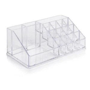 Table Top Transparent Perspex Make Up Acrylic Multi 16 Compartment Storage Unit - Picture 1 of 2