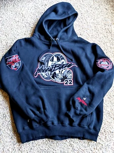 Felpa con cappuccio vintage anni '90 2000 XL Johnny Blaze nera metodo Wu Tang uomo fantasma cavaliere - Foto 1 di 8