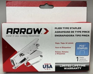 Arrow Fastener P22 Heavy Duty Plier Type Stapler - Ships Today - Picture 1 of 7