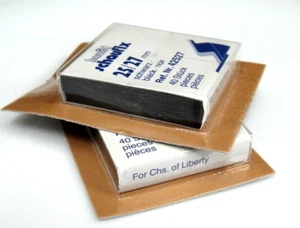 Hawid Schaufix Dark Stamp Mounts 25/27 2 Packs of 40 Famous Americans (m6) - Picture 1 of 2