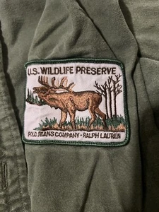 Vintage Ralph Lauren Polo Jeans Co XL US Wildlife Preserve Shirt distressed *LESEN* - Bild 1 von 9