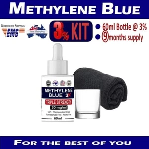 PREMIUM Methylene Blue | USP Grade 3% Solution | 60ml/600mg | 99.99% Purity - Picture 1 of 6