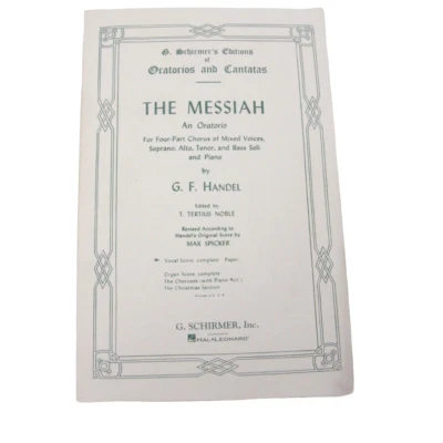 The Messiah: An Oratorio Four-Part Chorus and Piano - Image 1 of 4