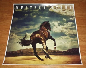 NM! 2019 Bruce Springsteen Western Stars LP PROMO Poster 24 x 24 Horse Stallion - Imagen 1 de 2