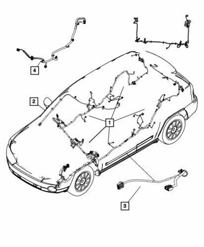 Genuine Mopar 2014 Jeep Patriot Unified Body Wiring US Canada Mexico 68199098AC - Image 1 of 1
