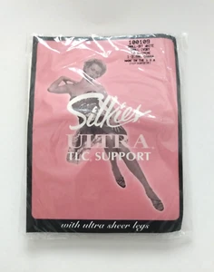 Vtg Silkies Pantyhose TLC Support Small Off White 34-36 Creme USA Sealed - Picture 1 of 6