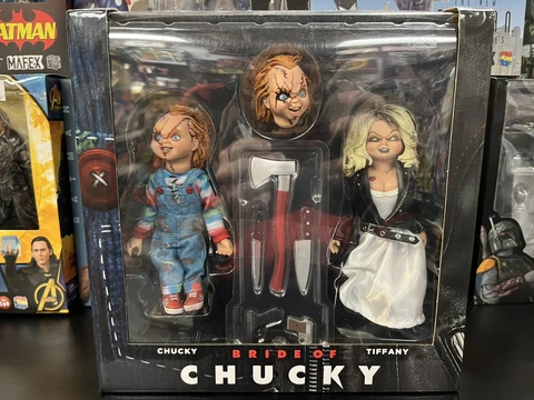 NECA Bride of Chucky Tiffany and Chucky 8" Clothed Action Figures (42121) Cover
