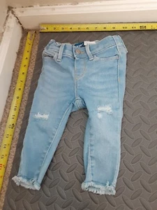 OLD NAVY Baby Girls Denim RockStar Jeggings Size 12-18M #S190 - Picture 1 of 3