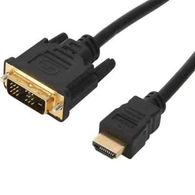 3 PCS 4XEM DVI Male to HDMI Male Cable 15FT  4XHDMIDVI15FT - Image 1 of 3