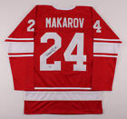 Sergei Makarov Signed Soviet Union Jersey (Beckett Coa) 2Xgold Medalist/ Flames