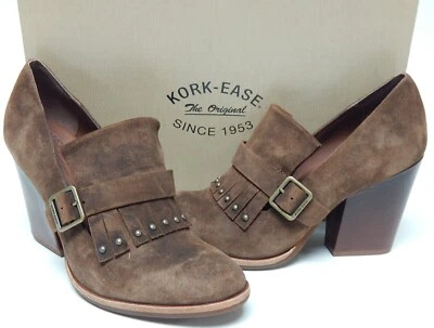 Kork-Ease Prim Size US 8 M EU 39 Women's Suede Oxford Pumps Slip-On Shoes Brown - Image 1 of 4