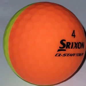 12 pelotas de golf Srixon Divide mate naranja/amarillo 2 tonos 4A/5A usadas AAAA/AAAA - Imagen 1 de 3
